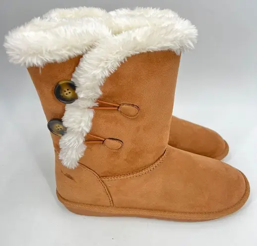 Sugar Marty Mid Calf Winter Boots in Brown Size 8M NWT Tan