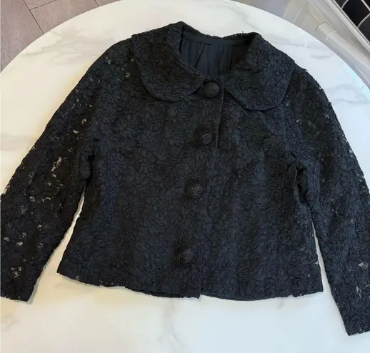 Elegant Black Lace Women's Jacket Size none