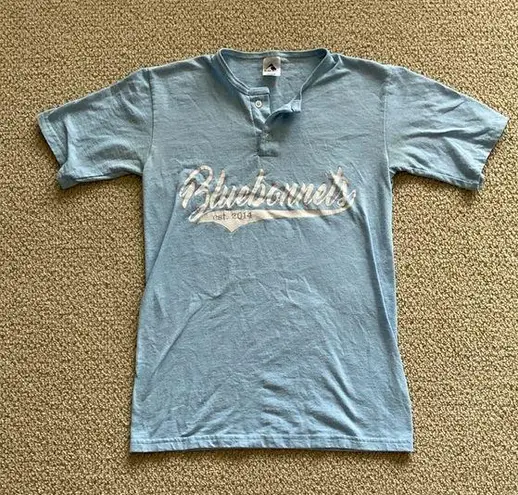 Augusta Sportswear Augusta Texas Bluebonnets Baseball T-Shirt Shirt Unisex Small Pale Blue GUC