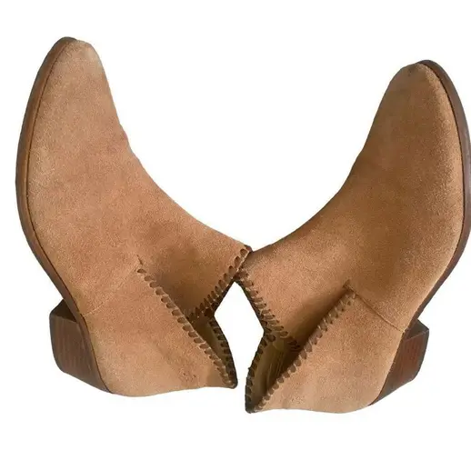 Jack Rogers  Bootie Ankle Boots Peyton Tan Beige Booties Suede US 8 M (38.5EU)