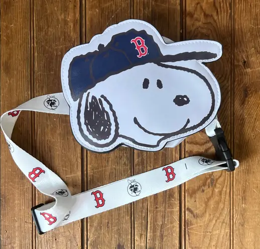 Snoopy Peanuts Red Sox waist Bag with Strap White