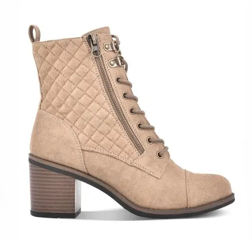 White Mountain Tan Dorsett Lace Up Combat Boots