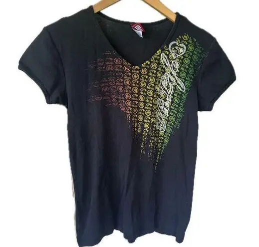 Hi Life 100% Cotton Hawaiian Reggae Jawaiian Ombre Graphic V Neck T