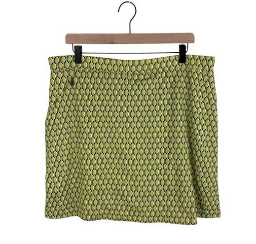 Tehama Carbon Tech Skort Women's Size Large UV Protection Bamboo Natural Green
