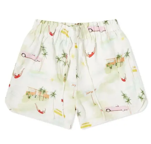 KITRI Patricia Print Short in Palm Springs Size Small White