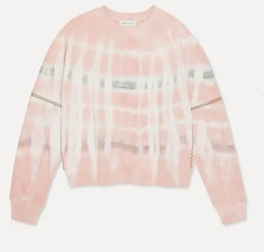 Something Navy Dollie Embroidered Tie Dye Pullover Sweater XS