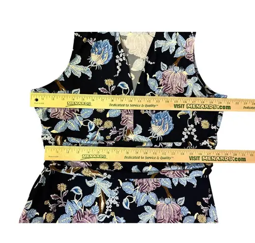 Vince Camuto Maxi Dress Womens 1X Sleeveless Floral V-Neck Pullover Used