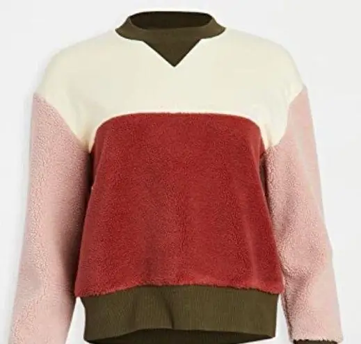 L. F. markey Sherpa Colorblock sweatshirt