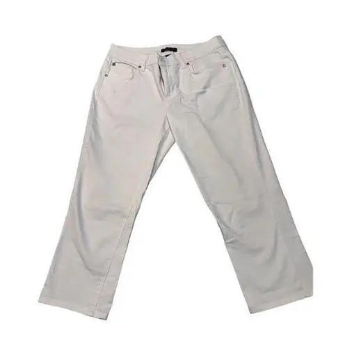 Bandolino VTG 00s White Capri Pants Sz 8 Knickers Preppy Lagenlook Coastal