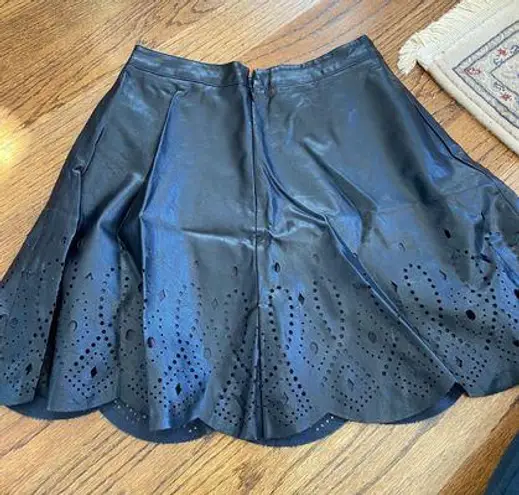 Ellison Leather Skater Skirt