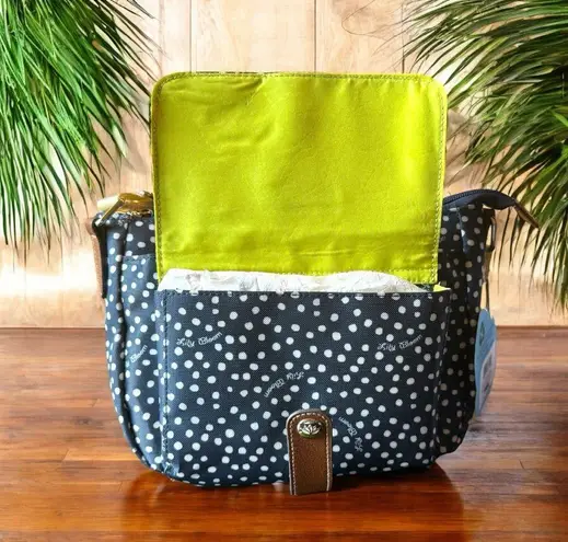 Lily bloom NWT Cristina Crossbody Bag - Dancing Dots Navy