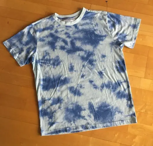 Original Use Tie Dye Short Sleeve Tee, Aqua, Blue, Size M
