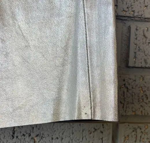 Zadig & Voltaire NWT Jaden Silver Skirt Size 34 US XS