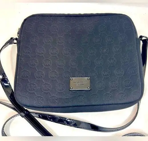 Michael Kors  Tablet Case Crossbody Black Monogram Neoprene