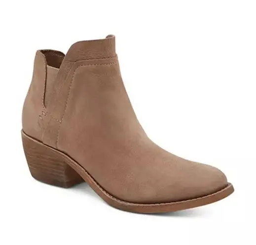 Dolce Vita | Brown Leather Bootie Heel 9.5 Tan