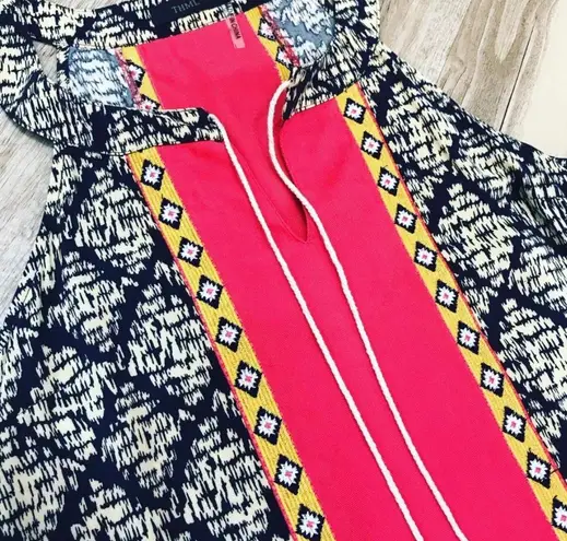 THML CONTRAST PANEL TUNIC dress sz XS