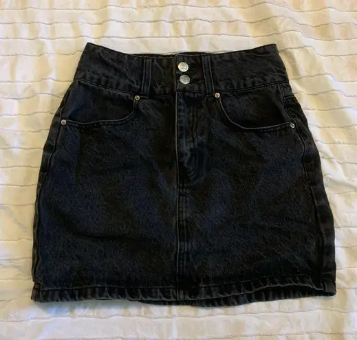 American Eagle Outfitters Denim Black Skirt