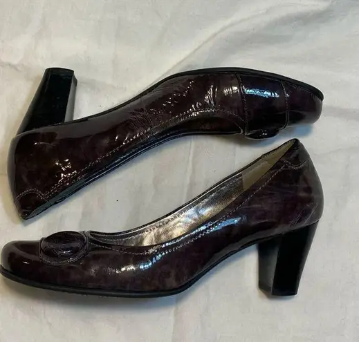 Ecco  Brown Marbled Heels Size 40