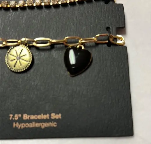 NWT Madden NYC 3 pc bracelet set Silver