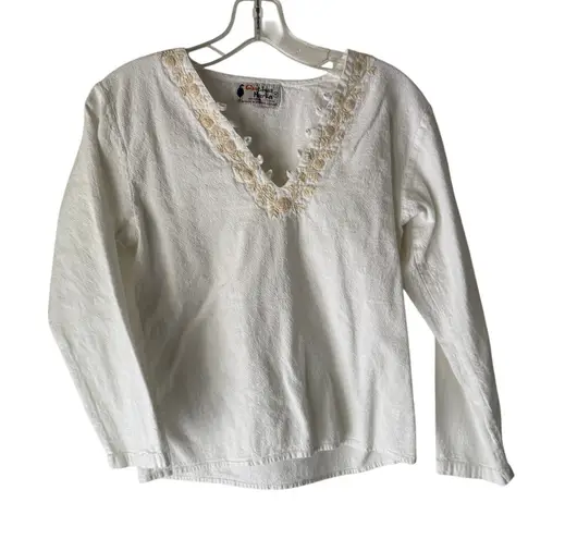 Vintage Quichua Marka Embroidered Top V
