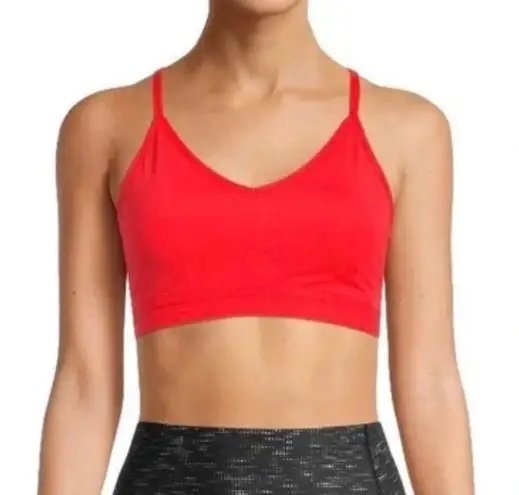 Athletic Works Orange Driworks Racerback Sports Bra - Orange Stretch Spaghetti