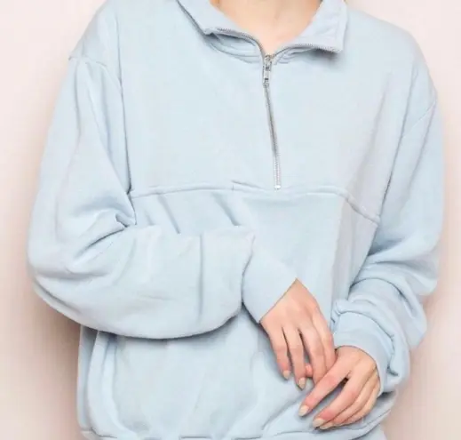 Brandy Melville Quarter Zip Sweatshirt