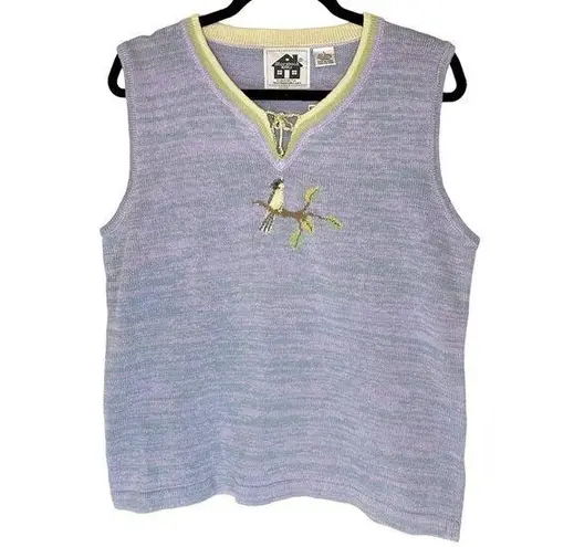 Storybook Knits Bird Song Symphony Sweater Tank Top Large