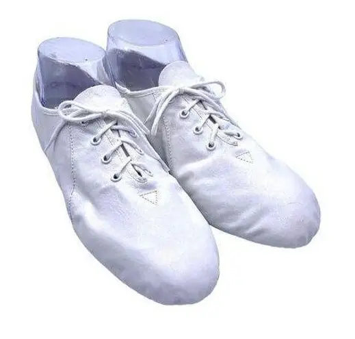 Bloch Split Sole Jazz Dance Shoes Lace Up White Bloch 6 US 5.5 EUR 35.5 White