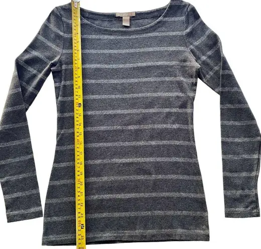 Banana Republic  Round Neckline Long Sleeves Gray Sweater, Women's Size Small