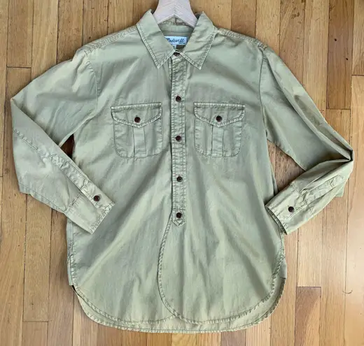 Madewell Cargo Button Up Workshirt Tan Size XS - Image 1