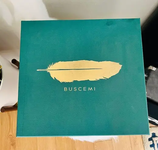 BUSCEMI Mid Sneaker, Women’s Italian Leather Hightop , Size 38 (Euro) Petrol NWT Green