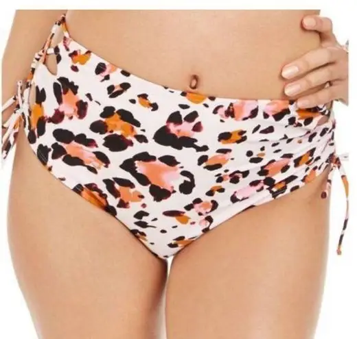 Hula Honey High waist lace up bikini swim bottom Medium M
