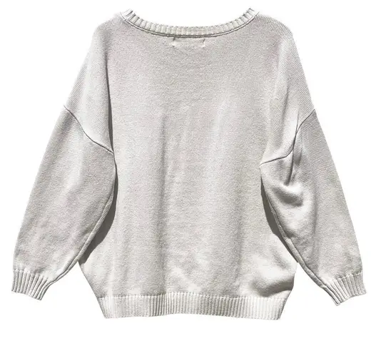 Saltwater Luxe Women’s Cream Sun Sand Surf Novelty Pull Over Sweater