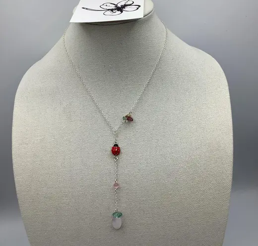 Amethyst Haobalabu Ladybug Necklace Adjustable