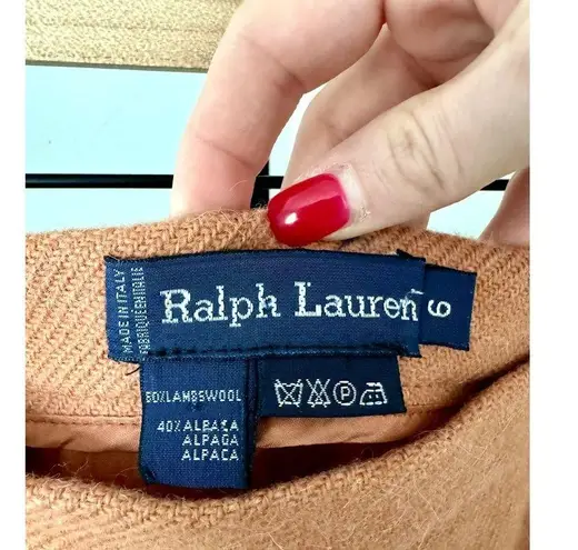 Ralph Lauren  Wool Orange Skirt