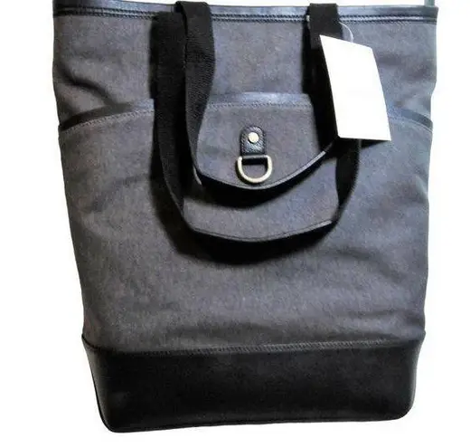 NEW PB Jeremiah Brent CONVERTIBLE DIAPER BAG 17" Gray Backpack Handbag Purse NWT