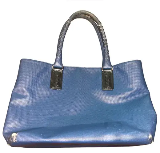 Bottega Veneta Vintage Classic Navy Blue Preowned Tote Shoulder Bag