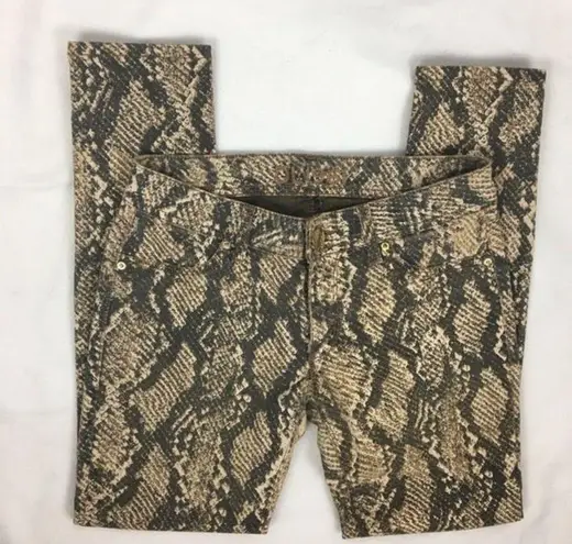 DL1961  Emma Brown Snake Python Animal Print Jeans 27