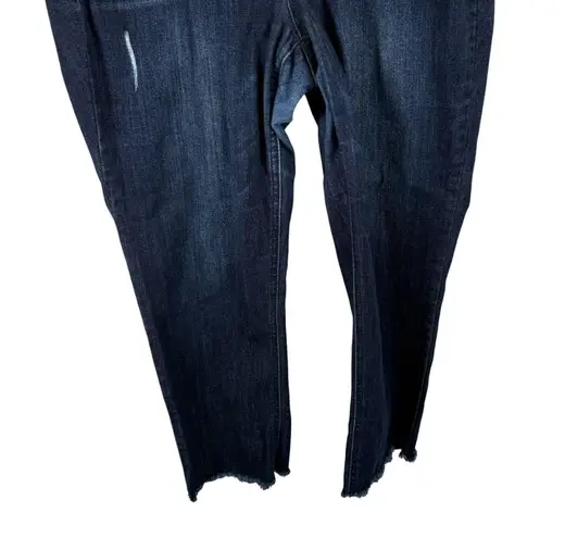 Democracy "Ab" Solution Dark Wash Straight Jeans Hi Rise Stretch Womens 14W