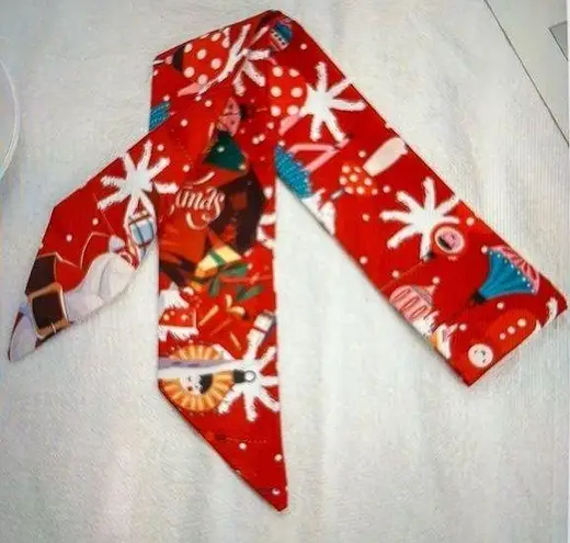 Merry Christmas Print Thin Purse Scarf / Hairband / Scarf