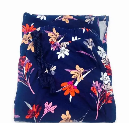 St. John ’s Day Rayon Blended Floral Blue Skirt Size M