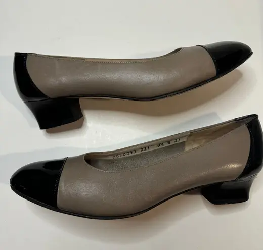 Salvatore Ferragamo Pablo Sasso Calf Nero Patentcalf Size 8.5 B Heels