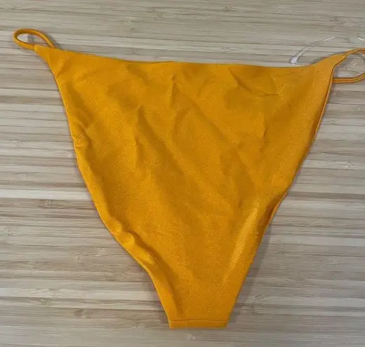 JADE SWIM Bare Minimum Bikini Bottom Sunset Sheen Womens Size Large