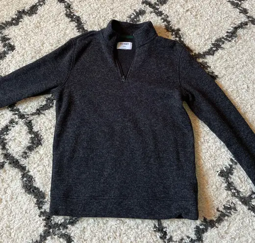 Old Navy Black Knit Half Zip