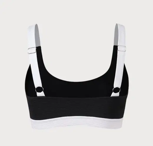 BERLOOK Contrast Trim Bikini Top ONLY 68 Black Size M