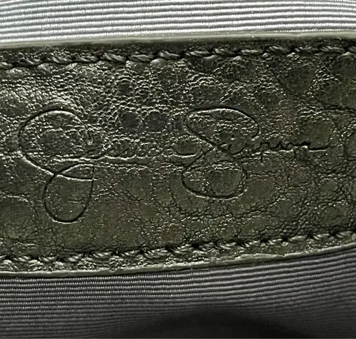 Jessica Simpson Handbag Large Black And White Vegan Croc Embossed Leather