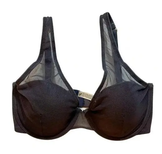 Lively Mesh Demi Plunge Bra Gray Size undefined