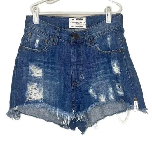 One Teaspoon One by  For Free People High Waist Bonita Short Size‎ 25