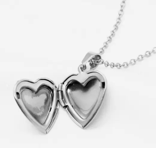Silver Heart Locket Necklace