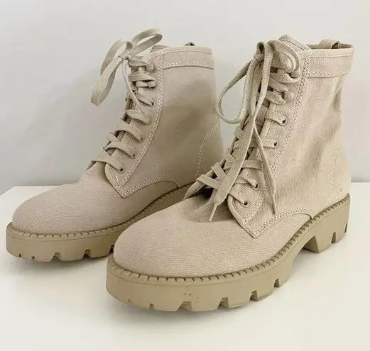 Marc Fisher  Fayth Cream Lugsole Hiker Boots